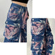 New Tie-dye Baggy CargoTrousers With Pockets Y2K Fashion High Waist Loose Wide Leg Pants Spring And Autumn - EX-STOCK CANADA