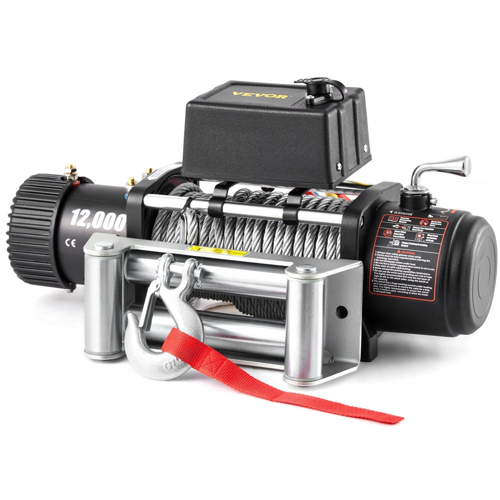 Truck Winch 12000lbs Electric Winch 85ft 26m Steel Cable 12V Power Winch Jeep Winch With Wireless Remote Control And Powerful Motor For UTV ATV  Jeep Truck And Wrangler In Car Lift EX-STOCK