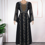 Elegant Heavy Industry Muslim Dress - EX-STOCK Canada