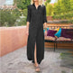 Summer New Women's Loose Solid Color Casual Single-breasted Denim Dress - EX-STOCK CANADA