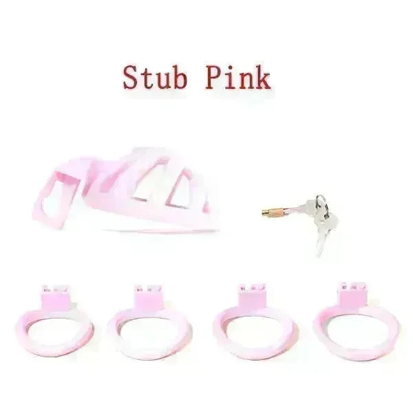 Male BDSM Scrotal Tract Positive And Negative Pole Chastity Lock - EX-STOCK CANADA