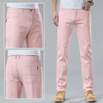 Men Fashion Brands Stretch Slim Fit Skinny Denim Pants jeans Trouser