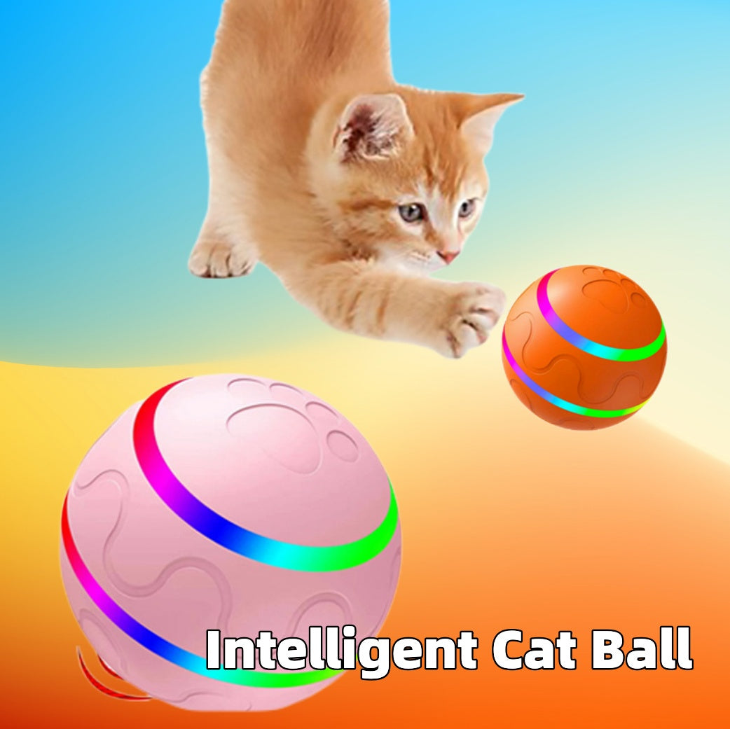 Pet New Cat Wicked Ball Toy Intelligent Ball USB Cat Toys Self Rotating Ball Automatic Rotation Ball EX-STOCK Canada 