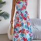 Flowers Print Suspender Corset Dress Ins Fashion Holiday Beach Long Dresses Summer Clothing For Women - EX-STOCK CANADA