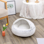 2 In 1 Dog And Cat Bed Pet Winter Bed Round Plush Warm Bed House Soft Long Plush Pets Bed Pet Products EX-STOCK Canada 