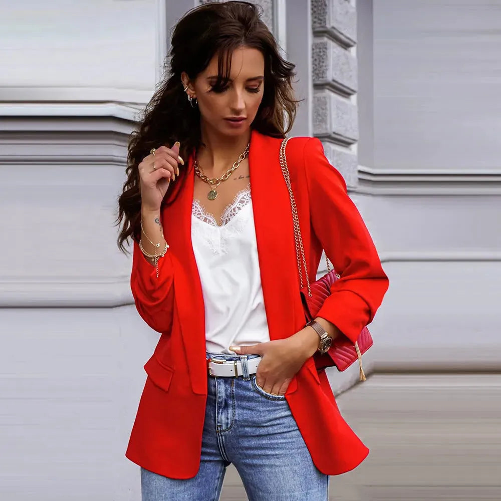 Elegant Blazer For Women Loose Blazer Jackets - EX-STOCK CANADA
