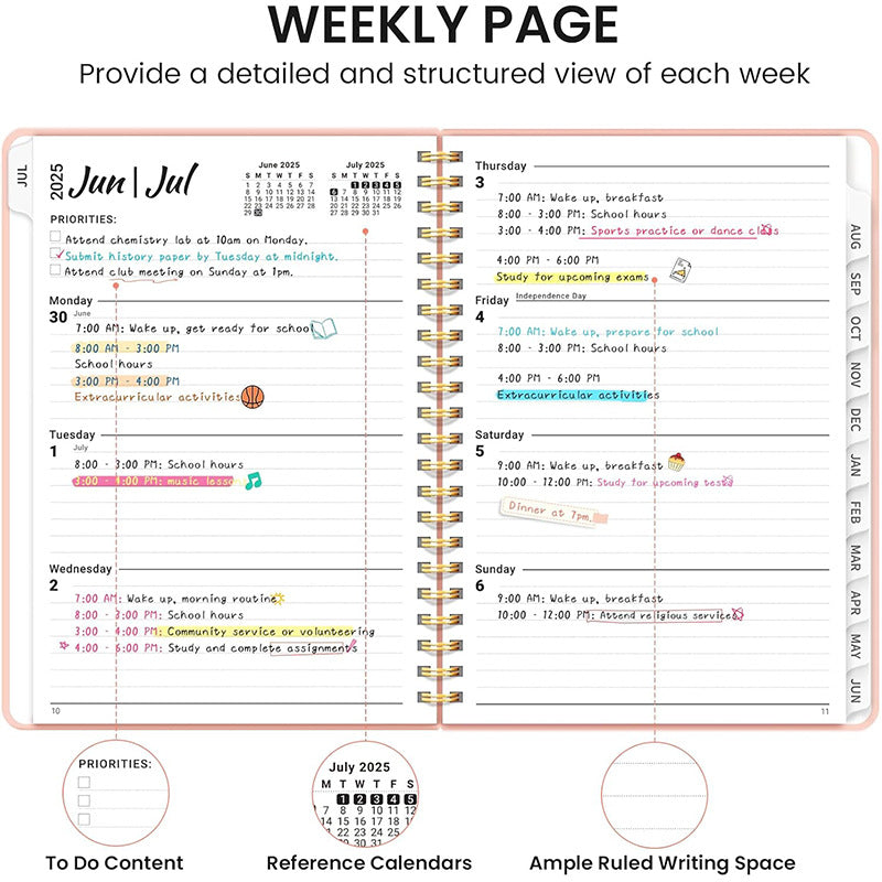 A5 Planner 2026 Coil Notebook 