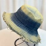 Sombrero de cubo de mezclilla de verano para mujeres, a prueba de solas a prueba de solas, un sombrero pequeño