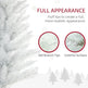 6' Prelit Christmas Trees, Pencil Artificial Christmas Tree With Colourful Surface Tips, Colourful LED Lights, White EX-STOCK Canada 