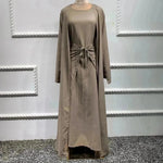 Arab3 piece set ArabDubai Abaya dress with Turban Embellished Abaya
