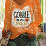 Women's V-neck Long Sleeved T-shirt