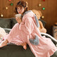 Sweet Fall Pajamas Flannel Nightgown Women - EX-STOCK Canada