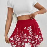 Women's Floral High-Waist Skort – Built-In Shorts, Pockets, 8 Colours | XS–XXL 3