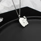 Stainless Steel Cute Ghost Couple Necklace Kawaii Animal Cat Pendant Necklace Lovers Friendship Jewelry Gifts EX-STOCK