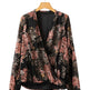 V-neck Long Sleeve Top Floral Print Women's Chiffon blouse Women - EX-STOCK CANADA