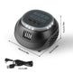 1Pc Ultrasonic Rodent Chaser Rat Repellent Pest Driver Mouse Control Squirrel Repeller With 4 Modes 4-65KHz Strobe Light 4 Timer 1292sq.ft. Coverage For Rodent Mouse Rats Squirrels Bats EX-STOCK
