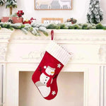Decoraciones navideñas Patch de terciopelo dorado Medias navideñas
