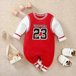 Baby One-piece Spring And Autumn Romper Baseball Uniform cloth - EX-STOCK CANADA