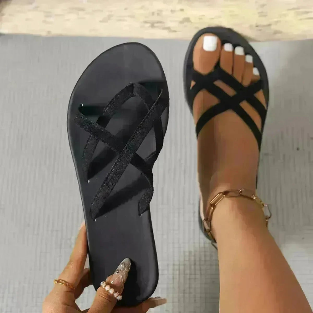Casual Slides on flat Rubber Slippers for women - EX-STOCK CANADA