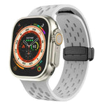 Replaceable Silicone Mesh Magnetic Buckle watch strap for Apple iwatch - EX-STOCK CANADA