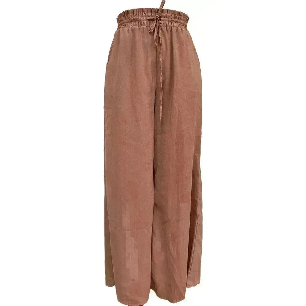 Elastic Waist Fashion Casual Wide-leg Pants For Women - EX-STOCK CANADA