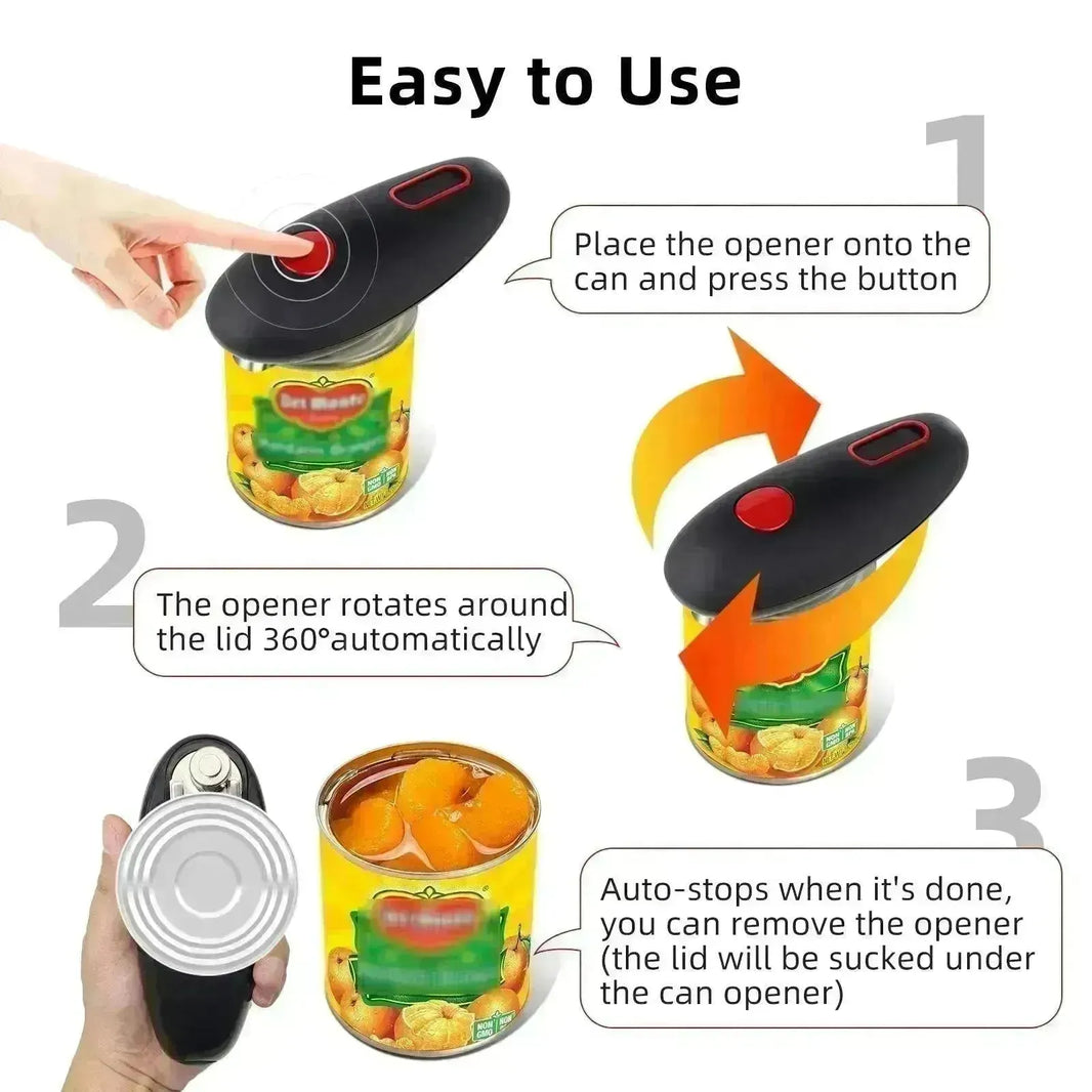 Electric Automatic Can & Bottle Safe Opener - EX-STOCK CANADA
