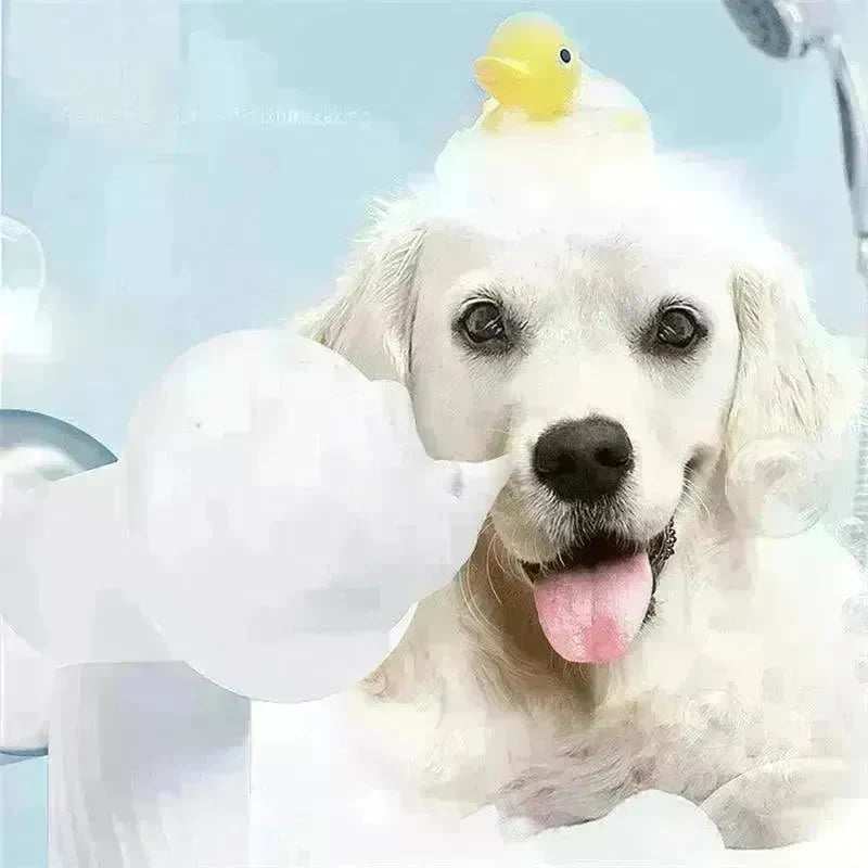 Electric Automatic Foaming Pet Bath Brush with Soap Dispenser - EX-STOCK CANADA
