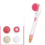 Electric Bath Brush Silicone Back Scrubber USB Rechargeable 2 Speeds Rotating Shower Brush Spa Waterproof Body Cleaning Brush - EX-STOCK CANADA