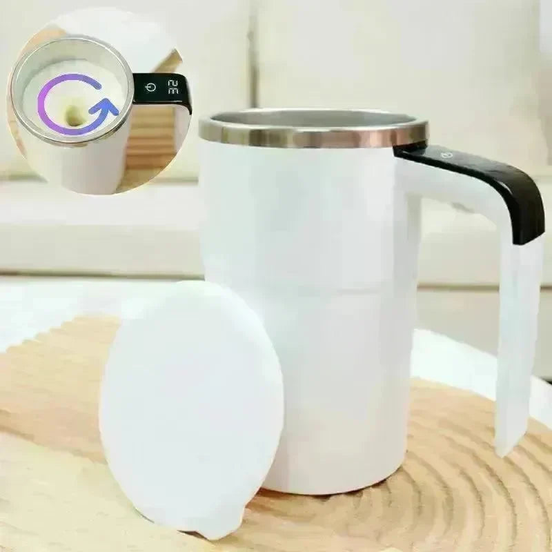 Electric Coffee Mug USB Rechargeable Automatic Magnetic Cup IP67 Waterproof Food-Safe Stainless Steel For Juice Tea Milksha Kitchen Gadgets - EX-STOCK CANADA