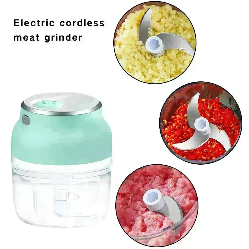 Electric Mini Garlic Masher Small Household Appliances Meat Grinder - EX-STOCK CANADA