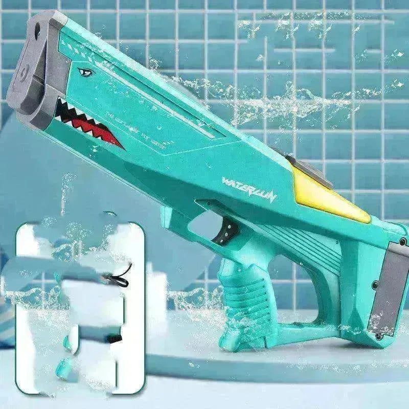 Electric Water Gun Shark Toy: High Pressure Outdoor Beach Fun! - EX-STOCK CANADA