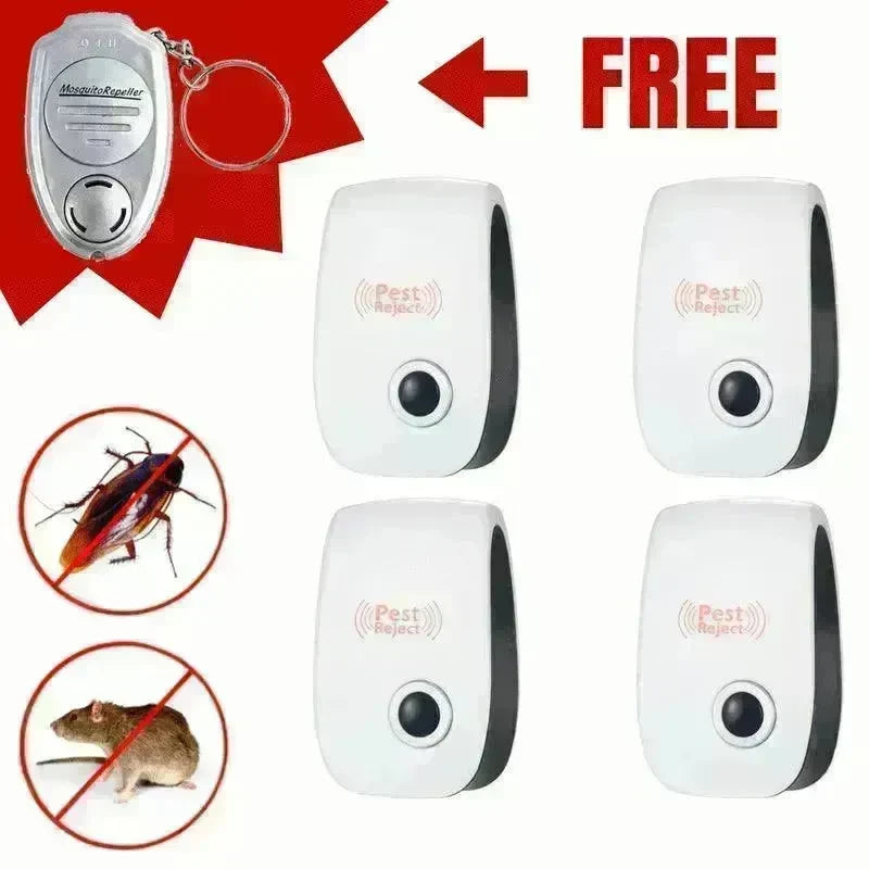 Electronic Ultrasonic Healthy Rechargeble Anti Mosquito Insect Pest Reject Mouse Repellent Repeller Practical Home EUUS Plug - EX-STOCK CANADA