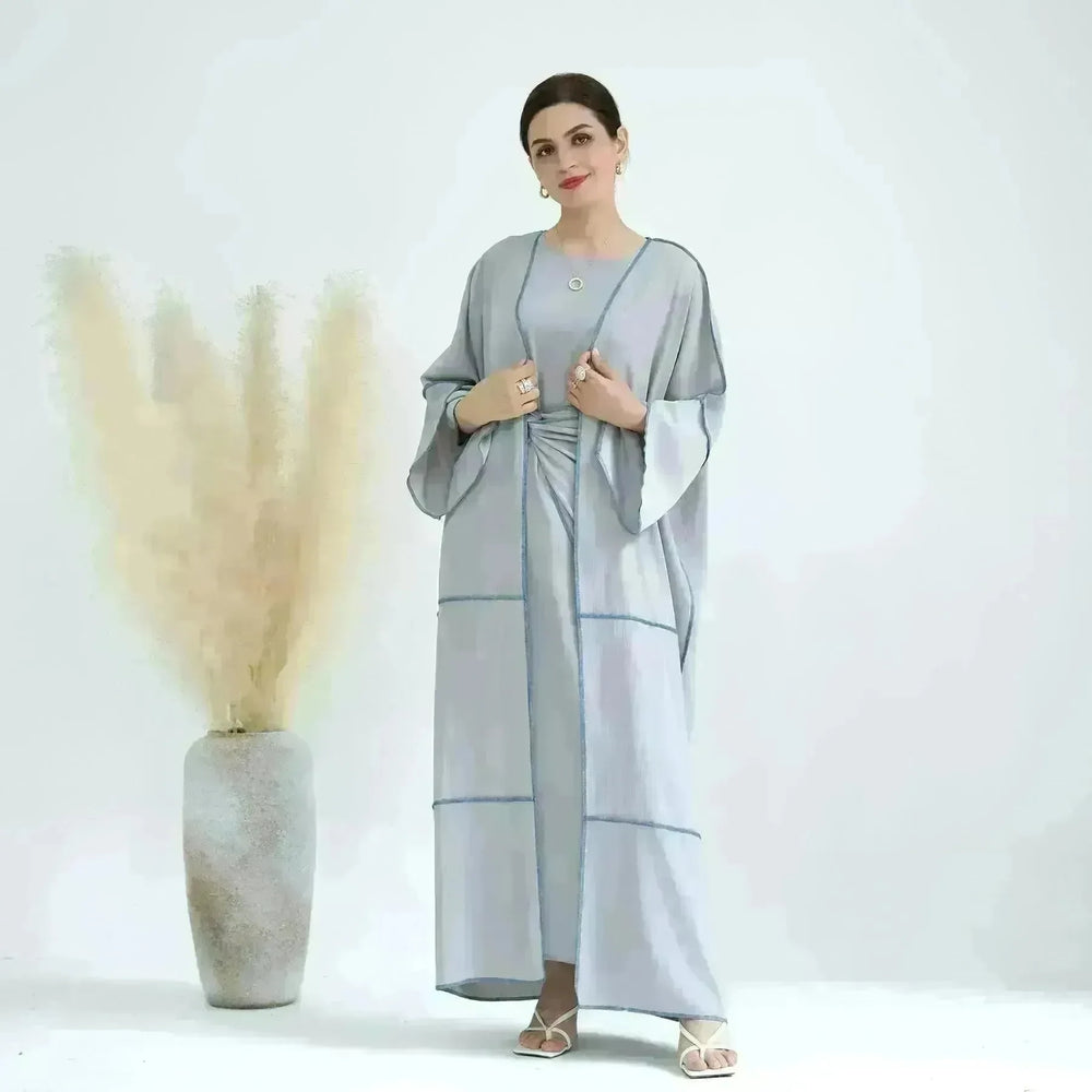 Elegant Base Shawl Skirt Three-piece Set Suit for Arabian Dubai Middle East Women Abaya Dress - EX-STOCK CANADA