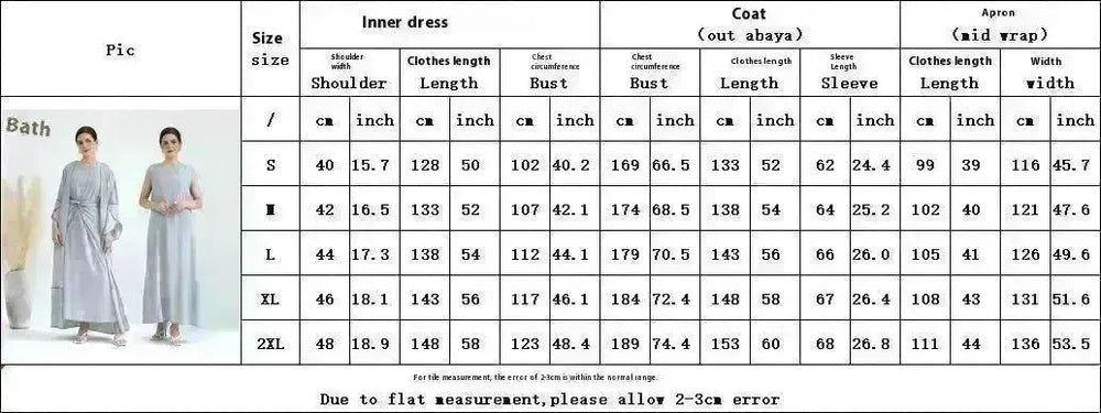 Elegant Base Shawl Skirt Three-piece Set Suit for Arabian Dubai Middle East Women Abaya Dress - EX-STOCK CANADA
