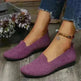 Elegant Casual Mesh Flats Shoes Fashion Solid Color Round Toe Loafers Cozy Lazy Shoes for Women - EX-STOCK CANADA