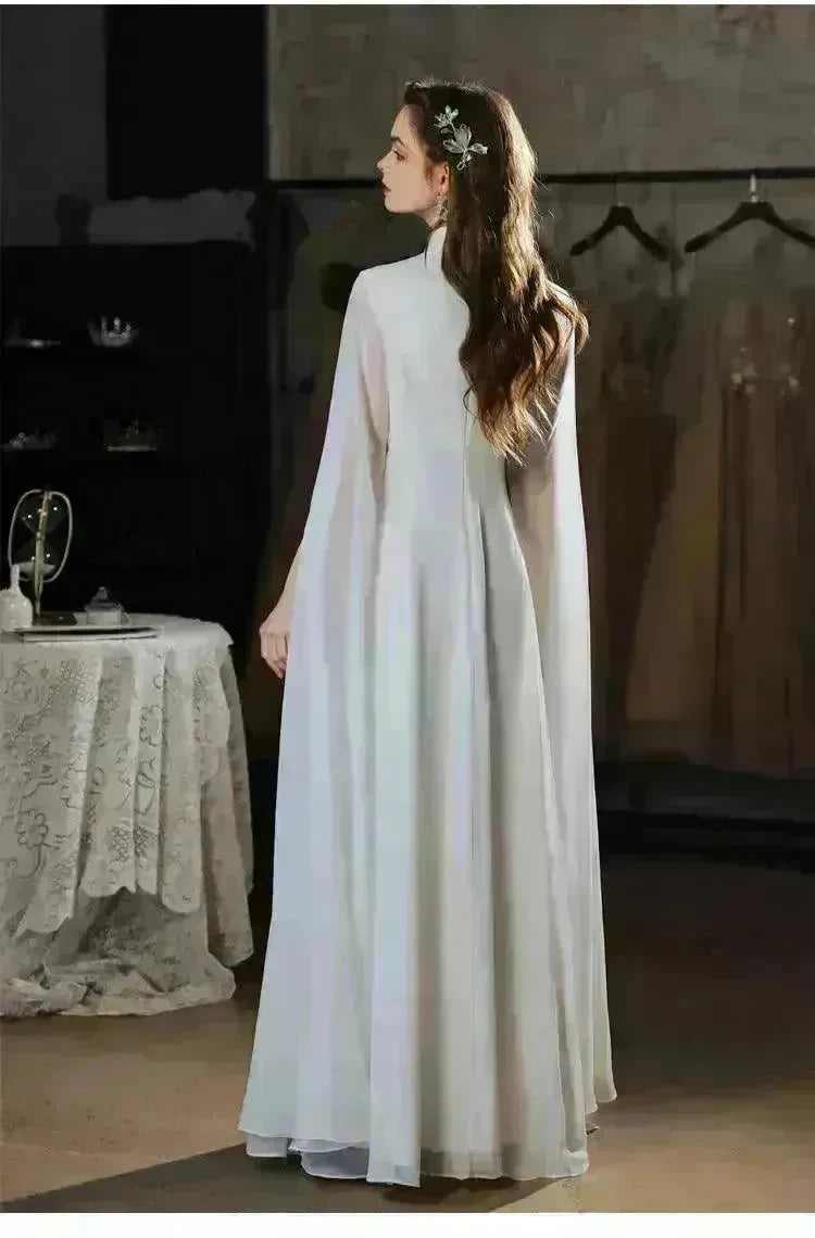 Elegant Luxurious Dinner Party Embroidered Dress for Classy Arab Dubai Turkey Women - EX-STOCK CANADA