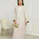 Embroidered Cardigan Abaya Dress Robe for Arab Dubai Turkey Middle East Women - EX-STOCK CANADA