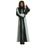 Embroidered Cotton Robe Abaya Dress for Arab Dubai Turkey Middle East Women. - EX-STOCK CANADA