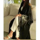 Embroidered Sleeve Loose Cardigan Abaya Dress Robe for Arab Dubai Turkey Middle East Women - EX-STOCK CANADA
