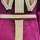 Embroidered Turkish Sequined Gold Velvet Dubai Middle East Women Dress - EX-STOCK CANADA