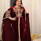 Embroidered Turkish Sequined Gold Velvet Dubai Middle East Women Dress - EX-STOCK CANADA