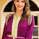 Embroidered Woven Satin Dress With Beads And Tassels Epaulettes for Turkey Dubai Middle East Women Abaya Dress - EX-STOCK CANADA
