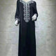 Embroidery Bronzing Lace Jalabiya Abaya Dress for Arab Dubai Turkey Middle Eastern Women - EX-STOCK CANADA