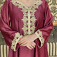 Embroidery Bronzing Lace Jalabiya Abaya Dress for Arab Dubai Turkey Middle Eastern Women - EX-STOCK CANADA