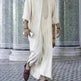 Ethnic Style Loose Casual Embroidery White Arab Robe - EX-STOCK CANADA