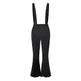 European And American High Waist Strap Casual Flared Pants - EX-STOCK CANADA