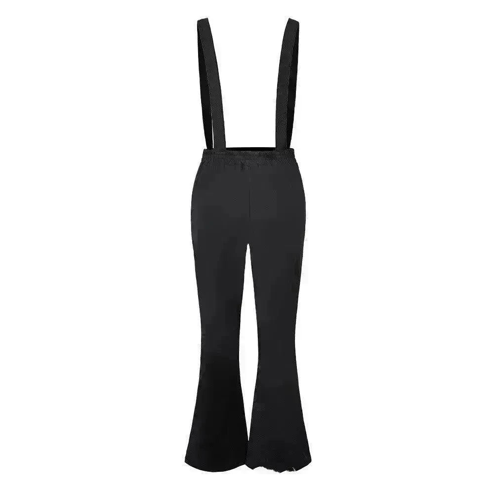 European And American High Waist Strap Casual Flared Pants - EX-STOCK CANADA