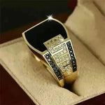 European And American Hip Hop Ring Full Diamond Ring - EX-STOCK CANADA