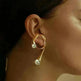 European and American pearl ear clip female irregular ear hook - EX-STOCK CANADA