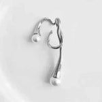 European and American pearl ear clip female irregular ear hook - EX-STOCK CANADA